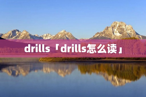 drills「drills怎么读」