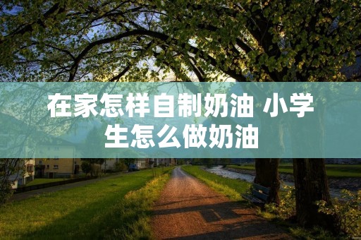 在家怎样自制奶油 小学生怎么做奶油