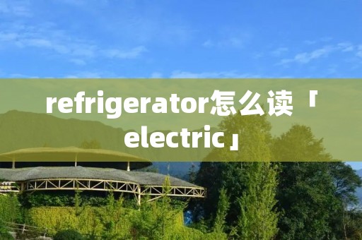 refrigerator怎么读「electric」