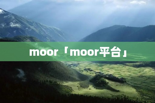 moor「moor平台」 moor「moor平台」
