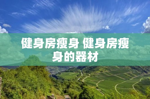 健身房瘦身 健身房瘦身的器材
