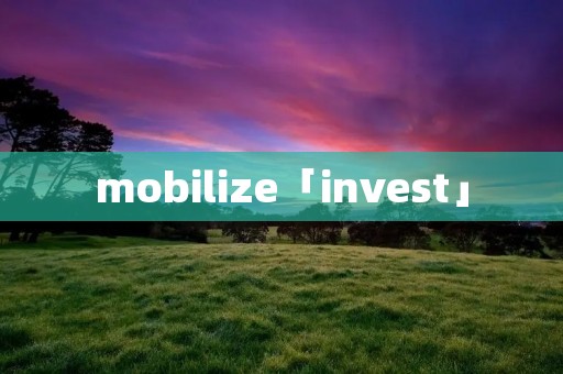 mobilize「invest」 mobilize「invest」