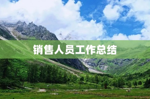 销售人员工作总结：如何成为高绩效销售代表
