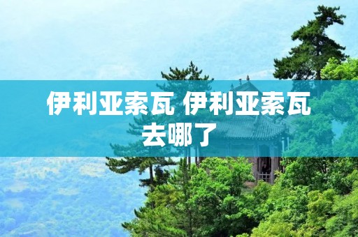 伊利亚索瓦 伊利亚索瓦去哪了