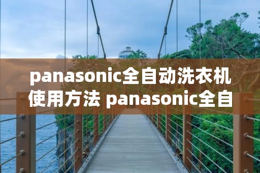 panasonic全自动洗衣机使用方法 panasonic全自动洗衣机怎么用视频