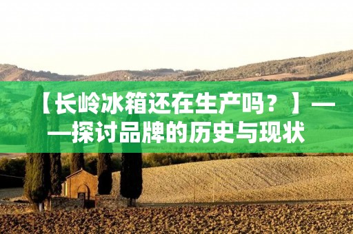 【长岭冰箱还在生产吗?】——探讨品牌的历史与现状 【长岭冰箱还在生产吗?】——探讨品牌的历史与现状