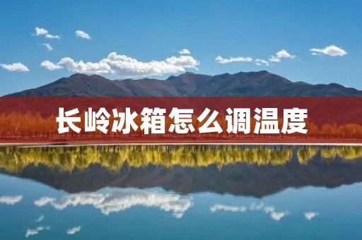 长岭冰箱怎么调温度