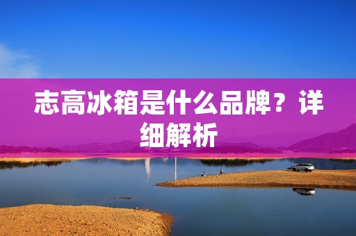 志高冰箱是什么品牌？详细解析