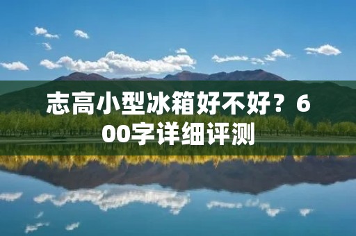 志高小型冰箱好不好？600字详细评测