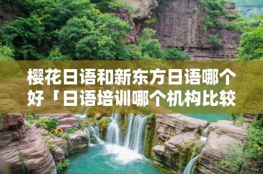 樱花日语和新东方日语哪个好「日语培训哪个机构比较好」