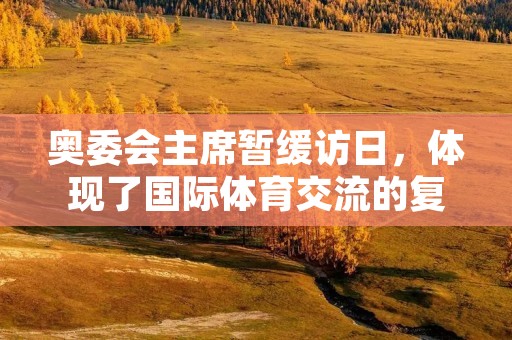 奥委会主席暂缓访日，体现了国际体育交流的复杂性
