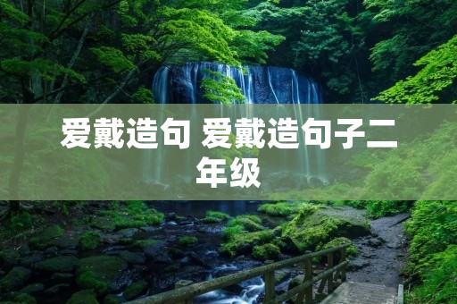爱戴造句 爱戴造句子二年级