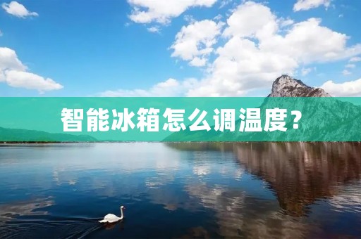 智能冰箱怎么调温度? 智能冰箱怎么调温度?