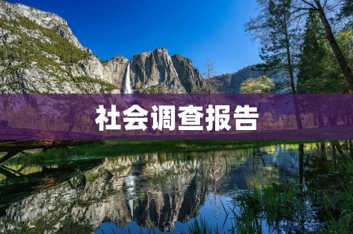 社会调查报告：如何撰写？