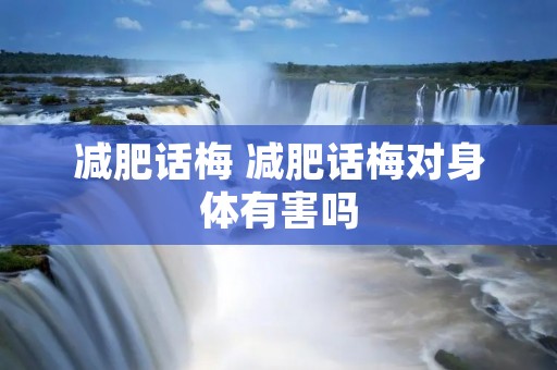 减肥话梅 减肥话梅对身体有害吗