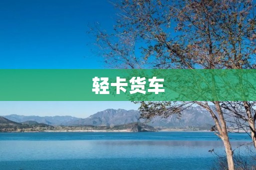 轻卡货车：小型运输神器