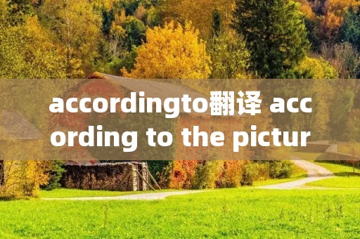 accordingto翻译 according to the picture翻译
