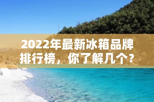 2022年最新冰箱品牌排行榜，你了解几个？