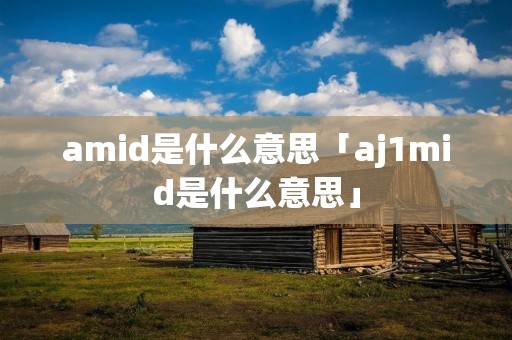 amid是什么意思「aj1mid是什么意思」