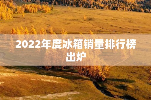 2022年度冰箱销量排行榜出炉:哪些品牌脱颖而出? 2022年度冰箱销量排行榜出炉:哪些品牌脱颖而出?
