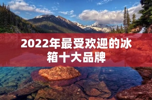 2022年最受欢迎的冰箱十大品牌 2022年最受欢迎的冰箱十大品牌