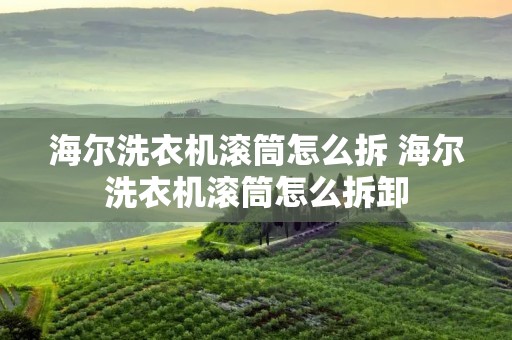 海尔洗衣机滚筒怎么拆 海尔洗衣机滚筒怎么拆卸 海尔洗衣机滚筒怎么拆 海尔洗衣机滚筒怎么拆卸