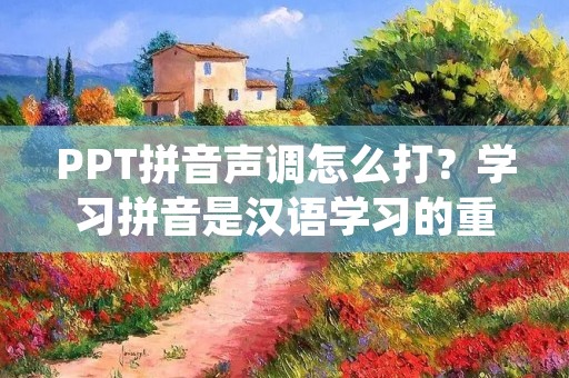 PPT拼音声调怎么打?学习拼音是汉语学习的重要一环,而在PPT制作中,输入汉字时如何打出正确的拼音声调也是十分重要的。本文将为大家详细介绍如何在PPT中输入带有正确声调的拼音。