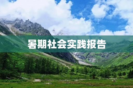 暑期社会实践报告：走进乡村，了解农民工