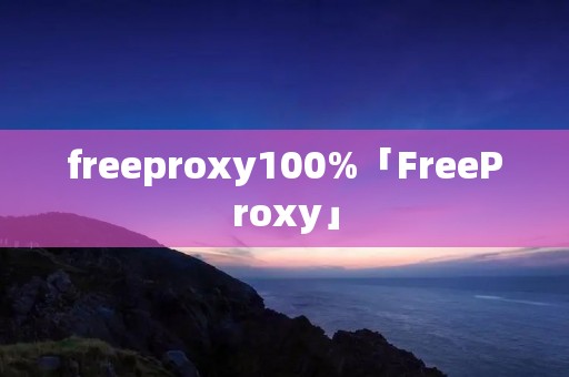 freeproxy100%「FreeProxy」