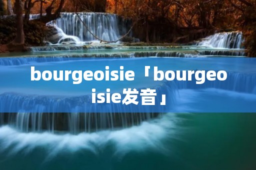 bourgeoisie「bourgeoisie发音」 bourgeoisie「bourgeoisie发音」