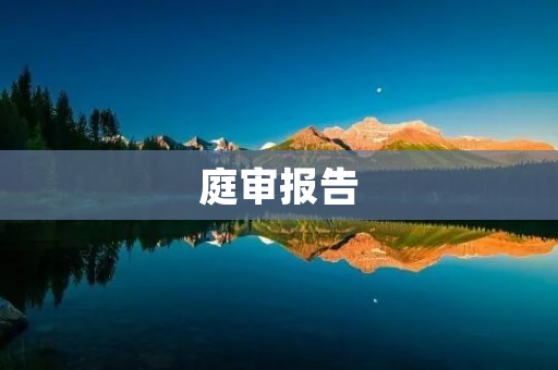 庭审报告:解读一起重大刑事案件的庭审过程