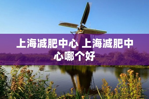 上海减肥中心 上海减肥中心哪个好