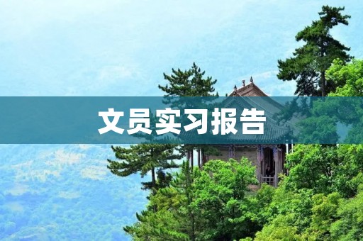 文员实习报告:实习感悟与工作经验