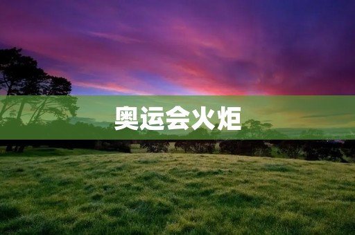 奥运会火炬:传递着**与和平的象征 奥运会火炬:传递着**与和平的象征