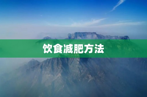 饮食减肥方法:科学健康的减肥之道 饮食减肥方法:科学健康的减肥之道
