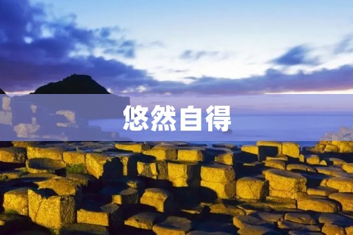 悠然自得:享受生活的美好