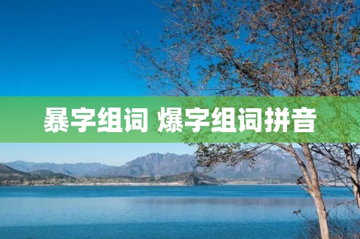 暴字组词 爆字组词拼音