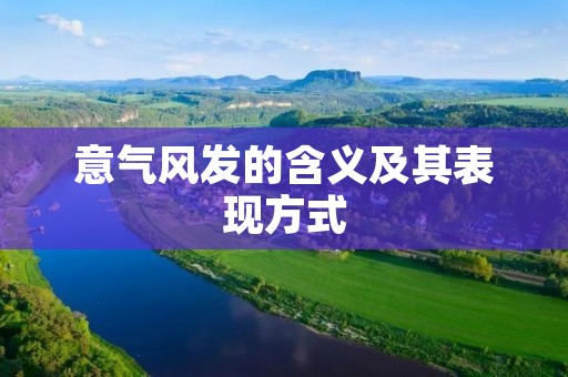 意气风发的含义及其表现方式