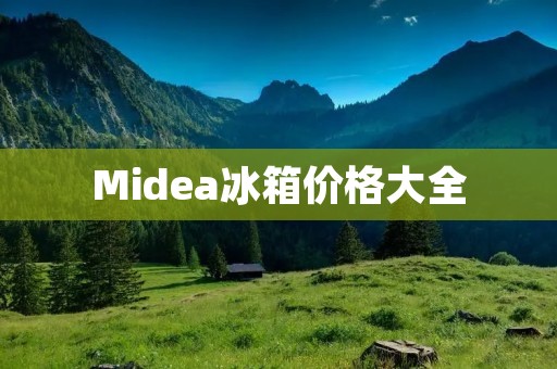 Midea冰箱价格大全:家用、商用、小型、大容量全覆盖