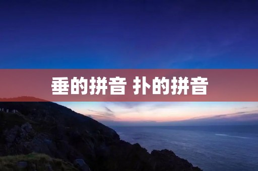 垂的拼音 扑的拼音