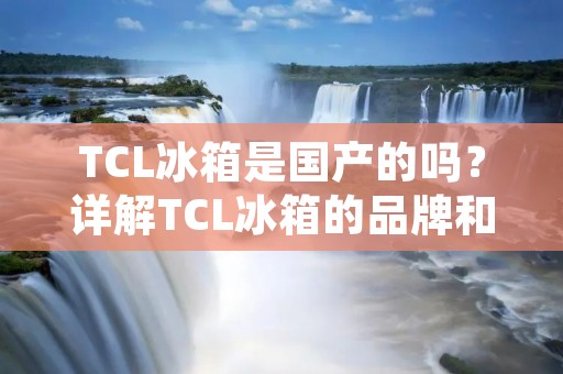 TCL冰箱是国产的吗？详解TCL冰箱的品牌和制造地