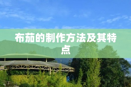 布茄的制作方法及其特点