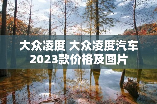 大众凌度 大众凌度汽车2023款价格及图片