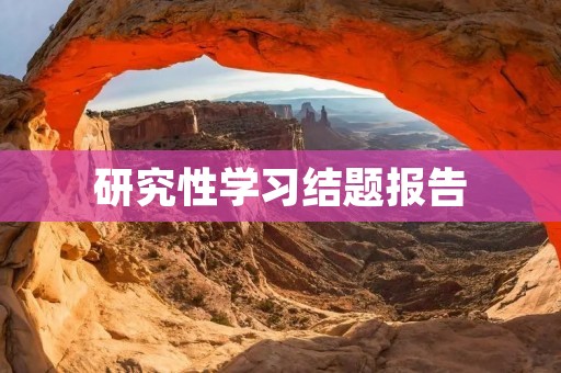 研究性学习结题报告:基于数字化时代的信息素养提升