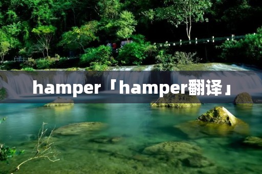 hamper「hamper翻译」 hamper「hamper翻译」