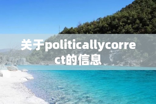 关于politicallycorrect的信息
