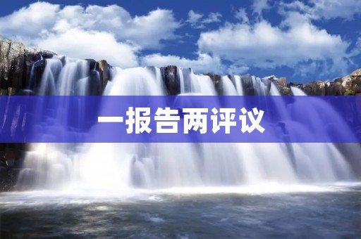 一报告两评议:创新发展的新形势