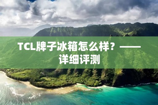 TCL牌子冰箱怎么样?——详细评测 TCL牌子冰箱怎么样?——详细评测