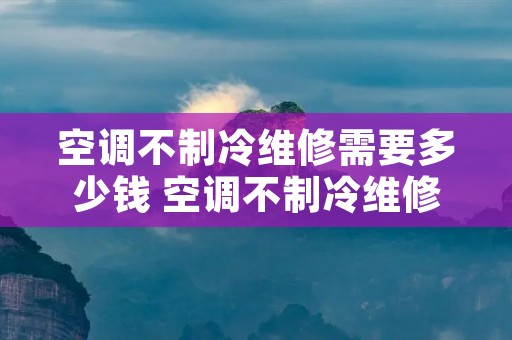 空调不制冷维修需要多少钱 空调不制冷维修费多少