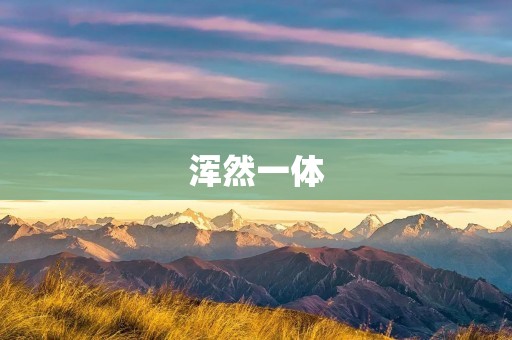 浑然一体:探究人与自然的关系 浑然一体:探究人与自然的关系